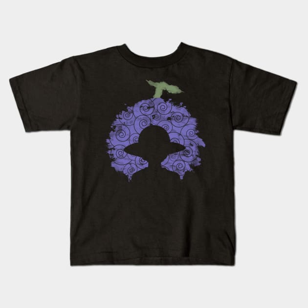 Gum-Gum Fruit Kids T-Shirt by Caos